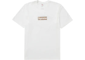 Supreme Burberry Box Logo Tee White
