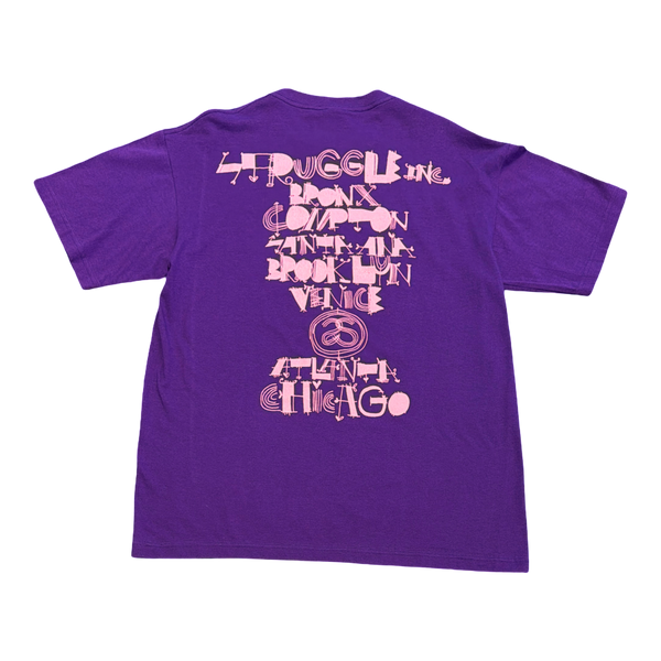 Stussy x Cody Hudson World Tour Tee Purple