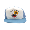 Vintage Sault St. Marie Canada Light Blue Trucker Hat