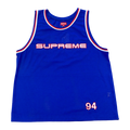 Supreme Rhinestone Basketball Jersey Royal