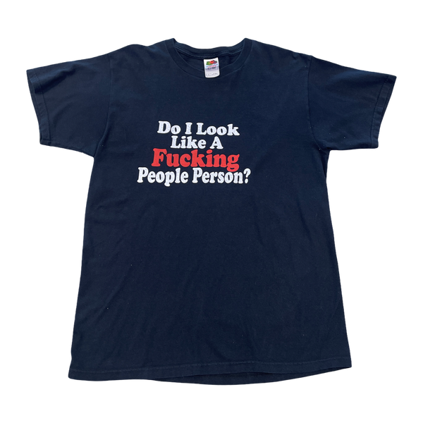 Vintage Do I Look Like a People Person Tee