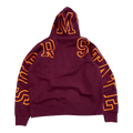 Supreme State Hooded Sweatshirt Burgundy