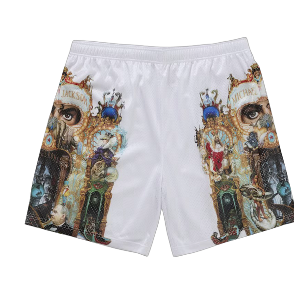Supreme Michael Jackson Dangerous Mesh Short White