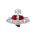 Vivienne Westwood New Diamante Heart Ring Pink