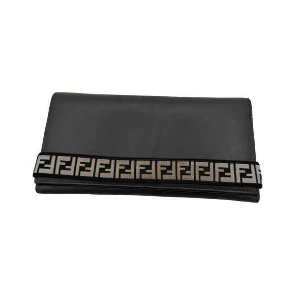 Fendi Grey Long Wallet
