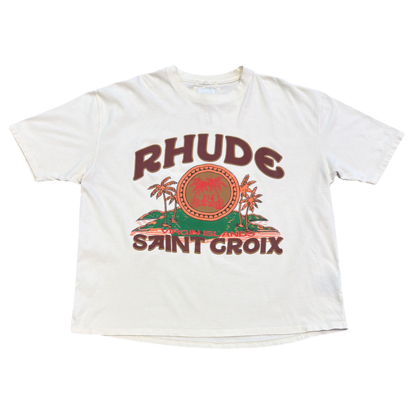 Rhude Saint Croix T-Shirt Vintage White