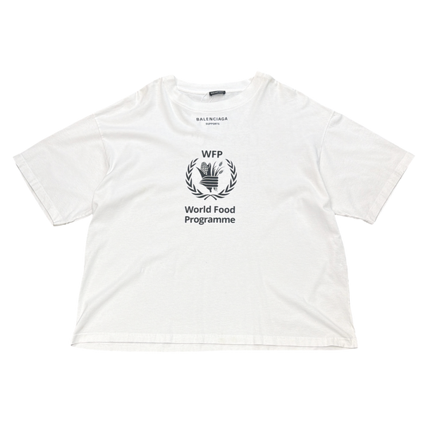 Balenciaga WFP Logo T-Shirt White/Black