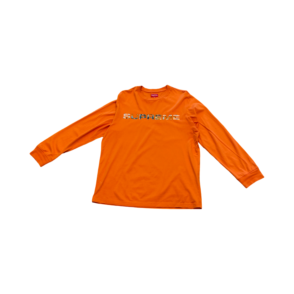Supreme Meta Logo Longsleeve Orange