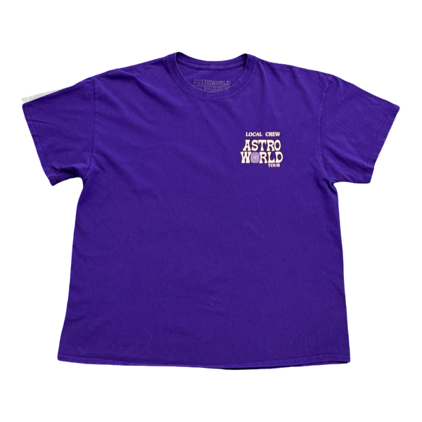 Travis Scott Astroworld Tour Purple Local Crew T-Shirt