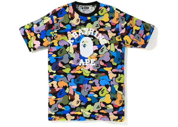 BAPE Ultimate Multi Camo College Tee Black