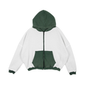 Commons Reversible Thermal Zip Up Faded Green/White
