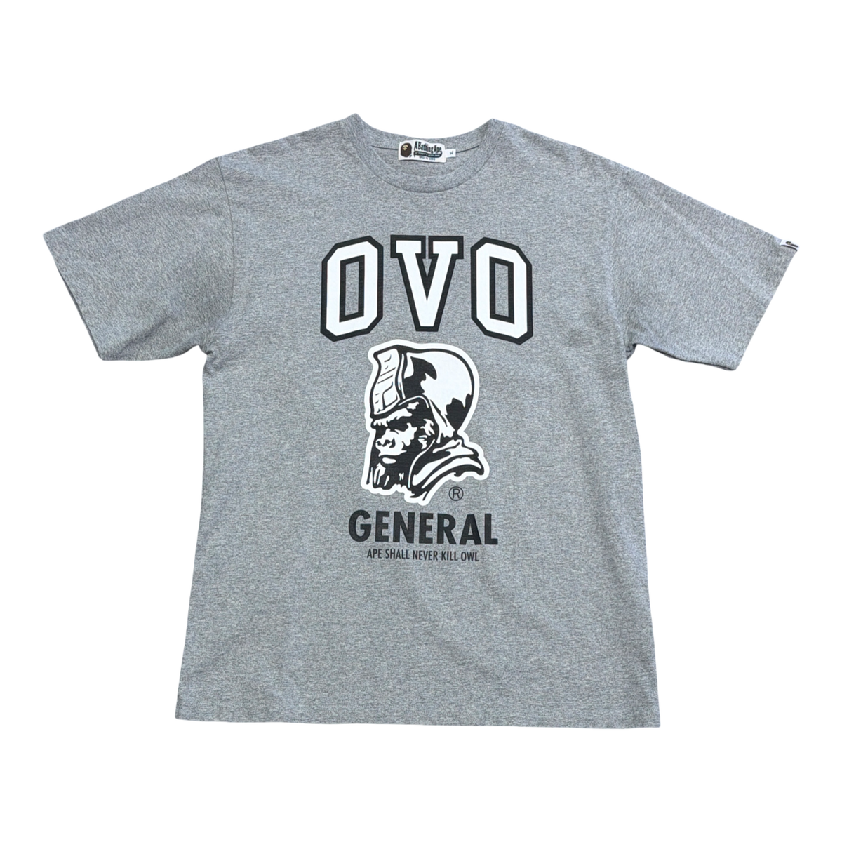 BAPE x OVO General Tee Grey