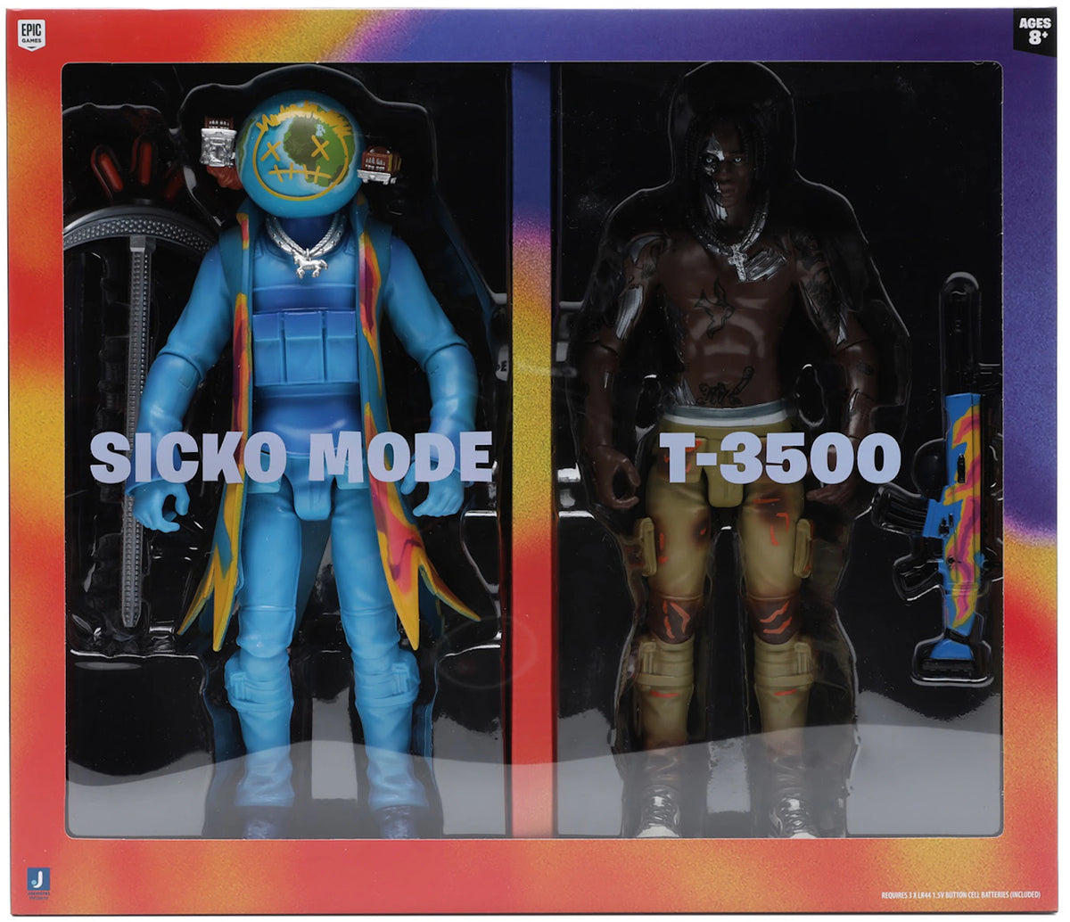 Travis Scott Cactus Jack Fortnite 12" Action Figure Duo Set