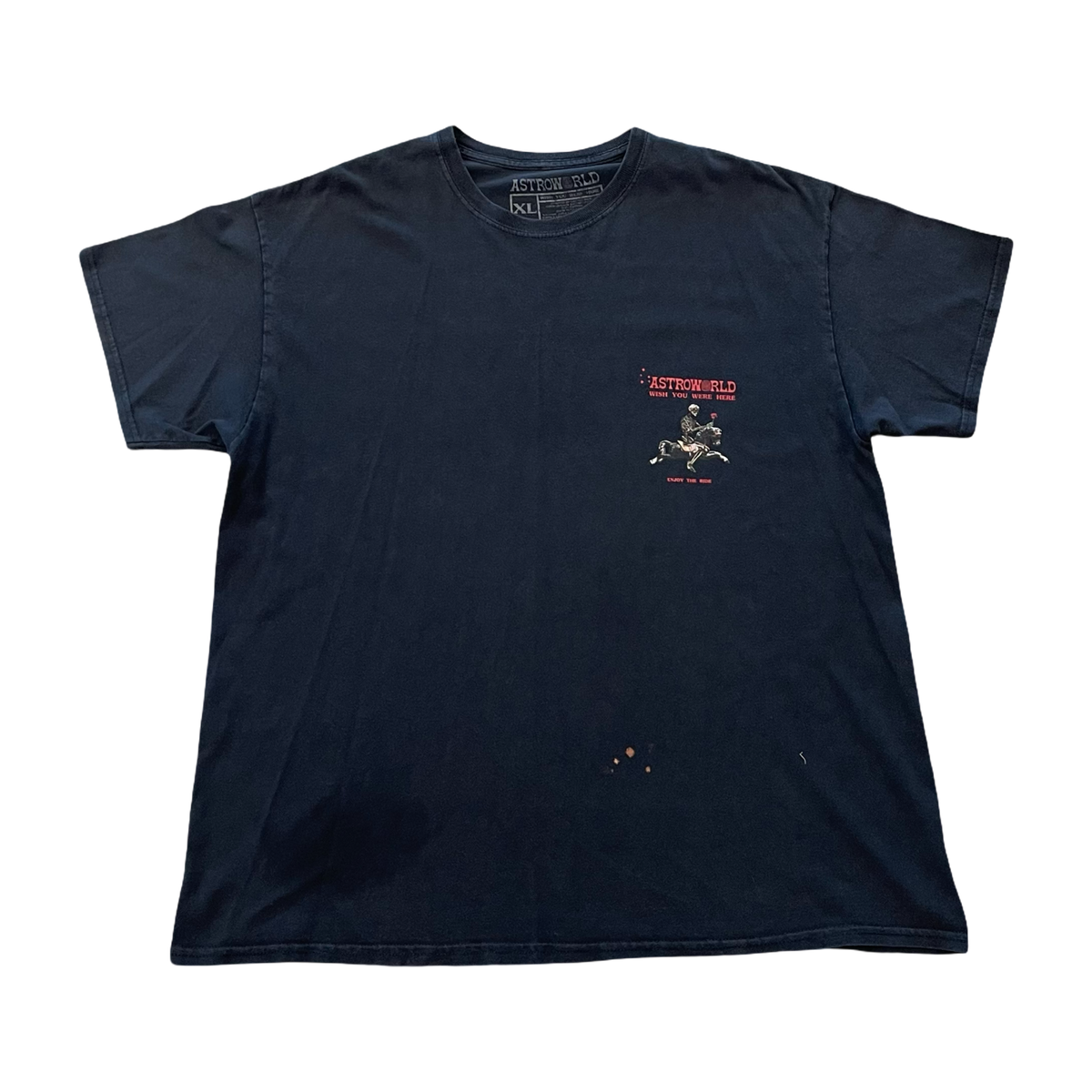 Travis Scott Astroworld Wish You Were Here T-Shirt Black