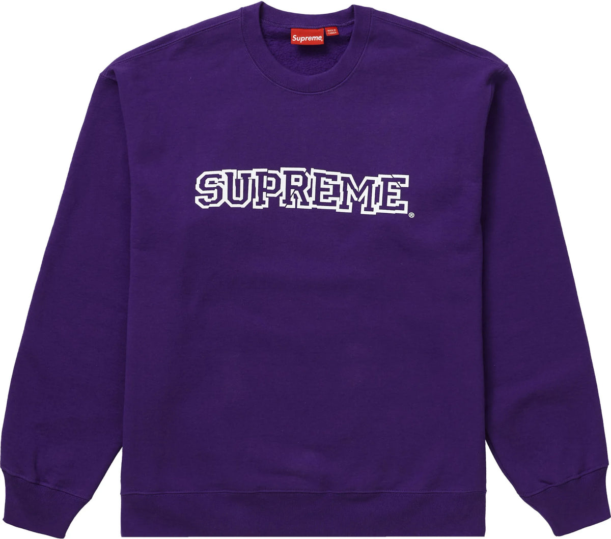 Supreme Shattered Logo Crewneck Purple