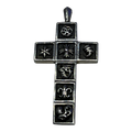 Chrome Hearts Multi-Frame Cross Pendant