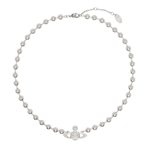 Vivienne Westwood Thames Mini Bas Relief Choker Platinum