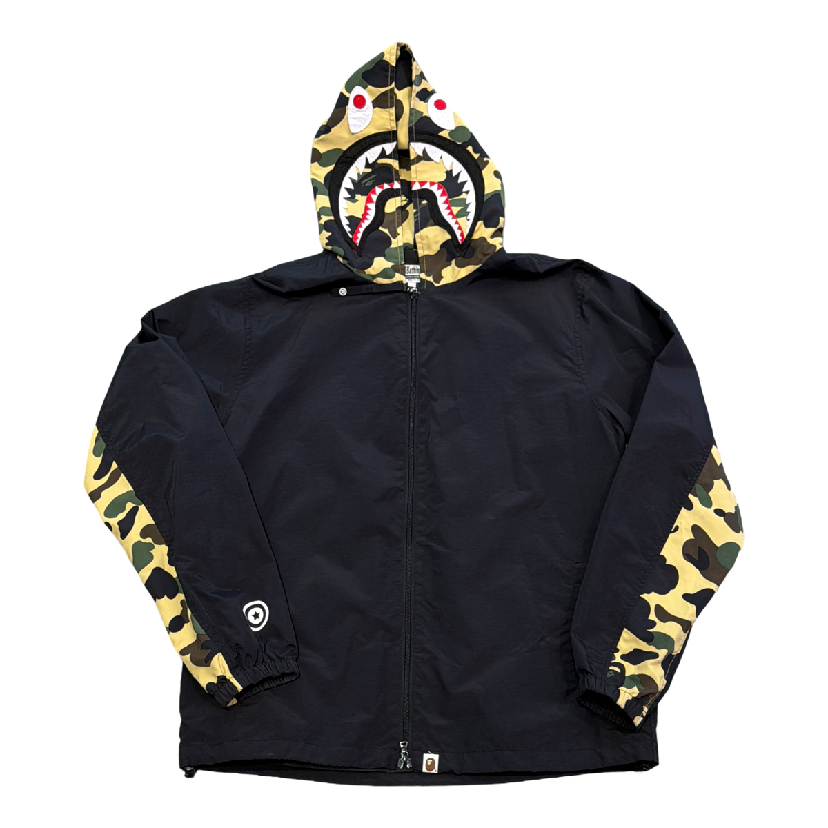 BAPE 1st Camo Shark Hoodie Jacket (FW19) Yellow