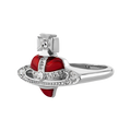 Vivienne Westwood New Diamante Heart Ring Pink