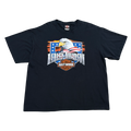 Harley Davidson Panama Beach Florida Black Tee