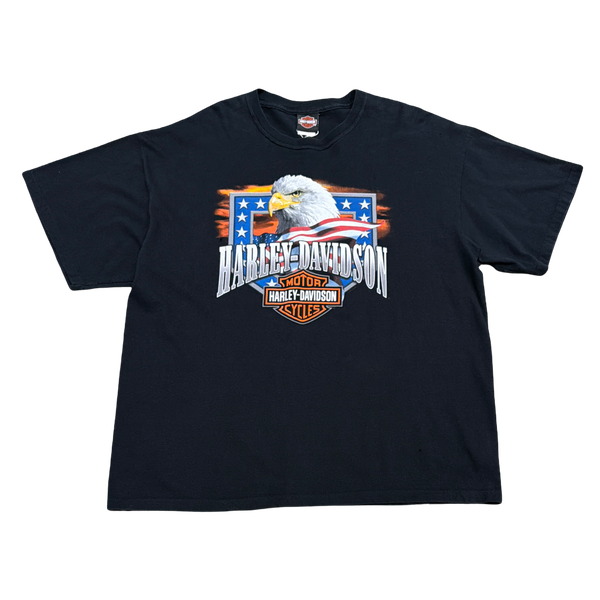 Harley Davidson Panama Beach Florida Black Tee