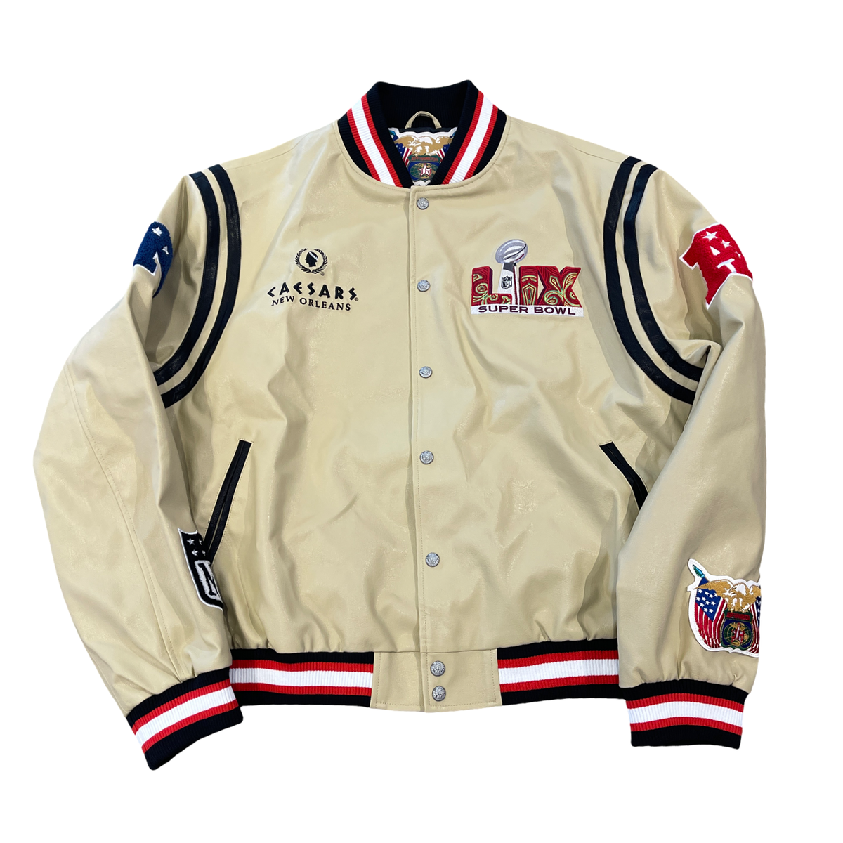 Jeff Hamilton Superbowl New Orleans Varsity Jacket