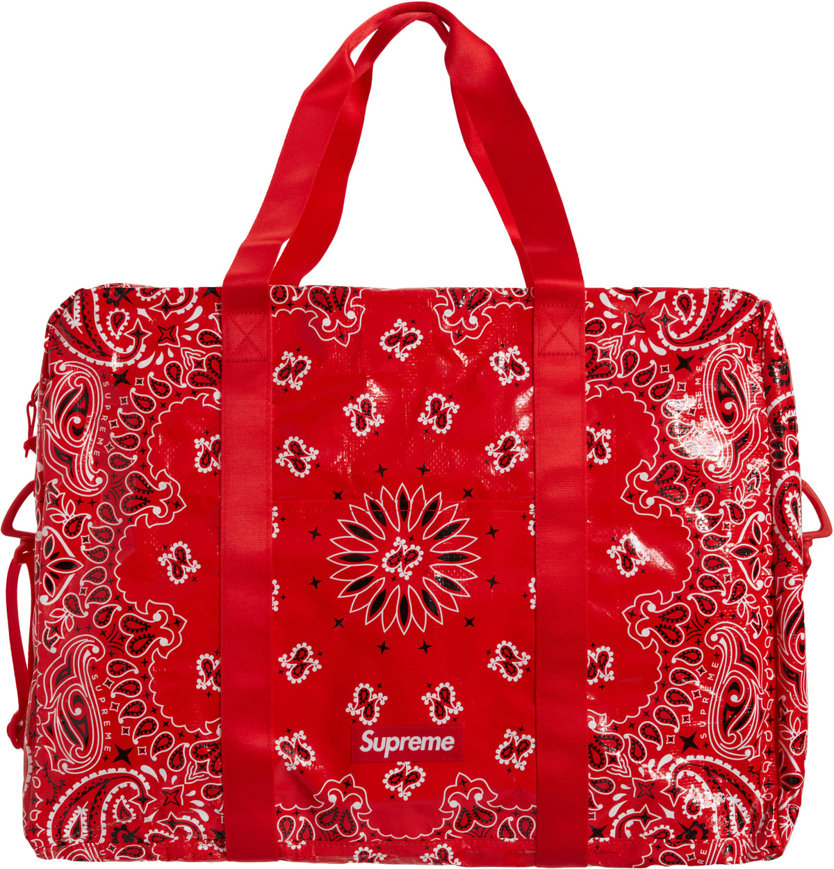 Supreme Bandana Tarp Large Duffle Bag Red