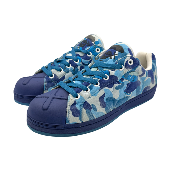 A Bathing Ape Skull Sta KAWS Blue Camo