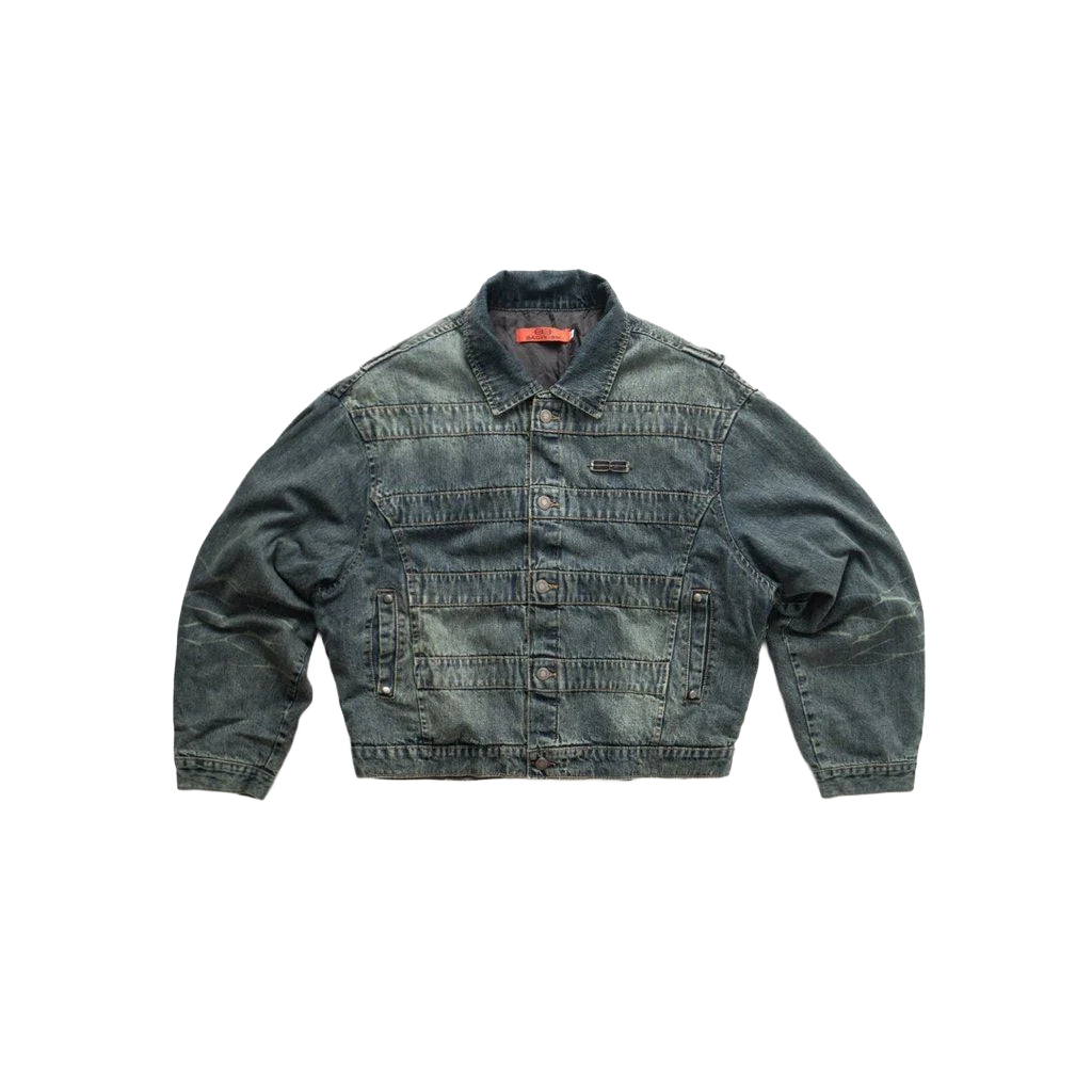 Bacykism BCK ASH OUT DENIM JACKET (BLUE)