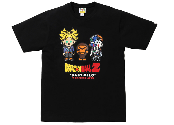 BAPE x Dragon Ball Z Baby Milo Trunks & Mecha Frieza Tee Black