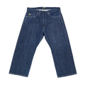 Bape Indigo Denim Yellow Spell Out Logo Star - Pre-Owned