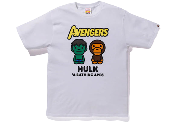 BAPE x Marvel Comics Milo The Hulk Tee - White
