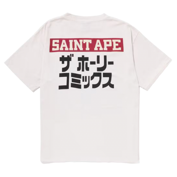 BAPE x Saint Mxxxxxx Squadron Tee Vintage White