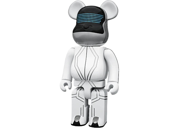 Bearbrick Daft Punk Tron Legacy Ver. 2 Pack 400% Silver 2