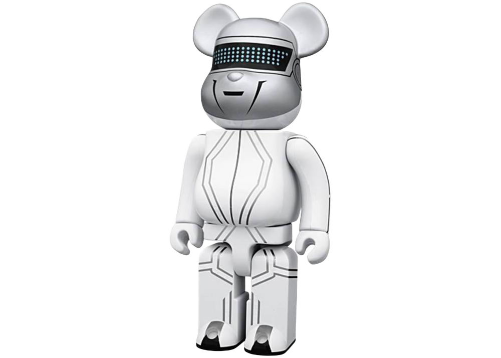 Bearbrick Daft Punk Tron Legacy Ver. 2 Pack 400% Silver