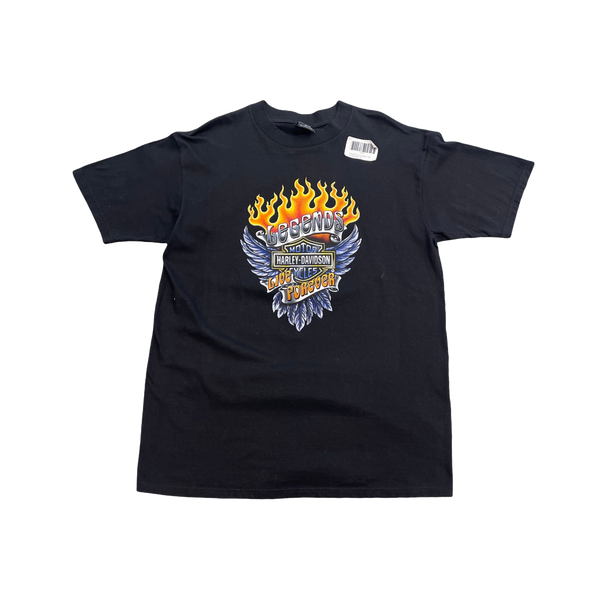 90's Deadstock Harley Davidson T-Shirt Legends Live Forever