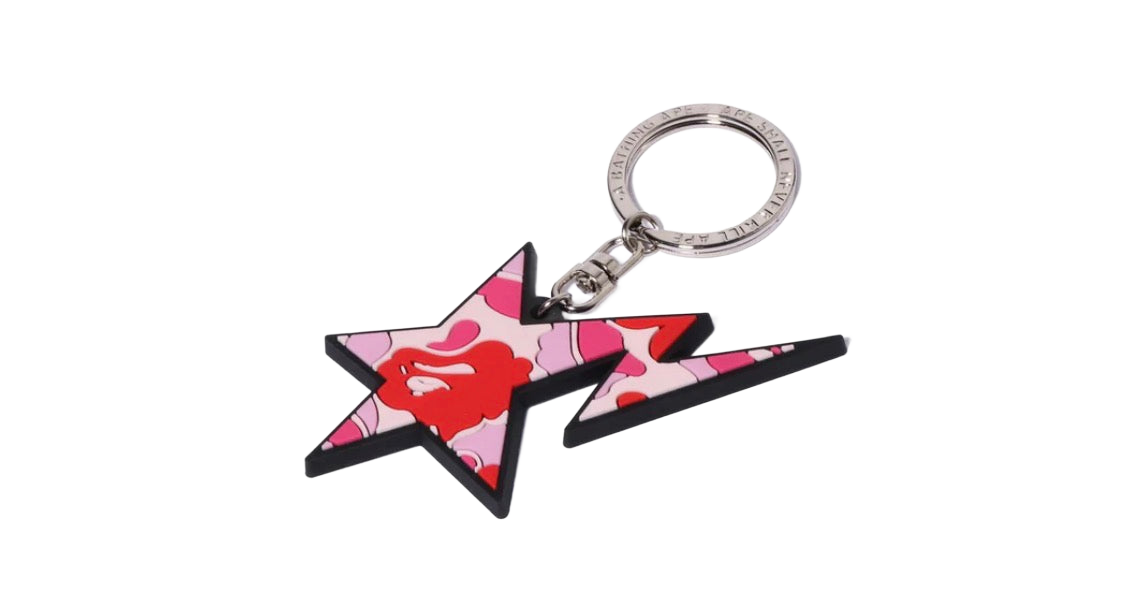 ABC Pink Camo Sta Keychain