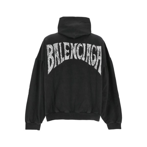 Balenciaga Paris Tropical Hoodie Black