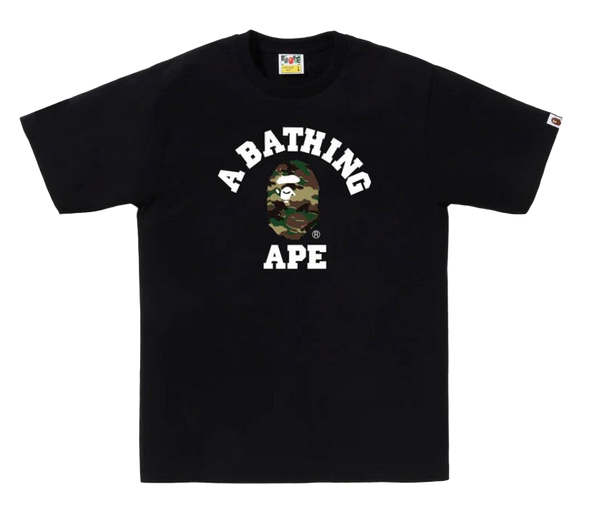 Bape Woodland Camo Tee Black