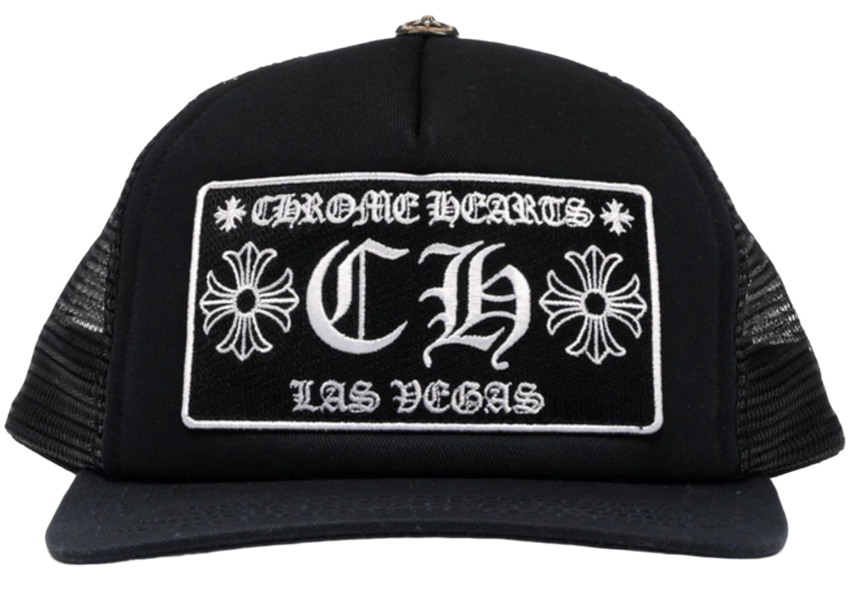Chrome Hearts CH Las Vegas Trucker Hat Black/Black