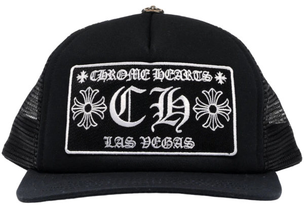 Chrome Hearts CH Las Vegas Trucker Hat Black/Black