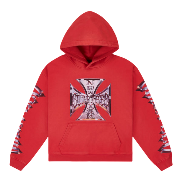 Godspeed Chrome MOTTO Hoodie Red Wash