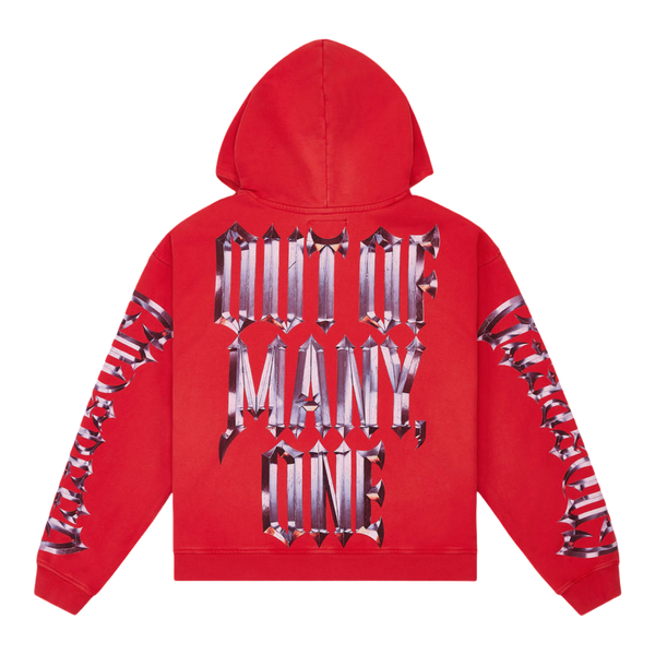 Godspeed Chrome MOTTO Hoodie Red Wash