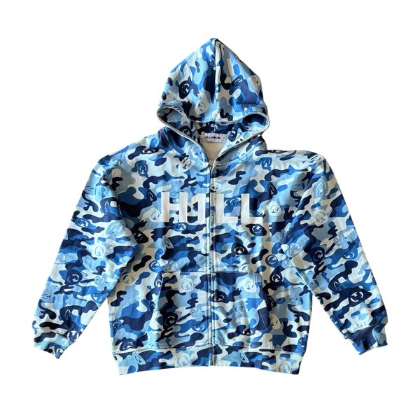 H1LL BLUE CAMO HOODIE