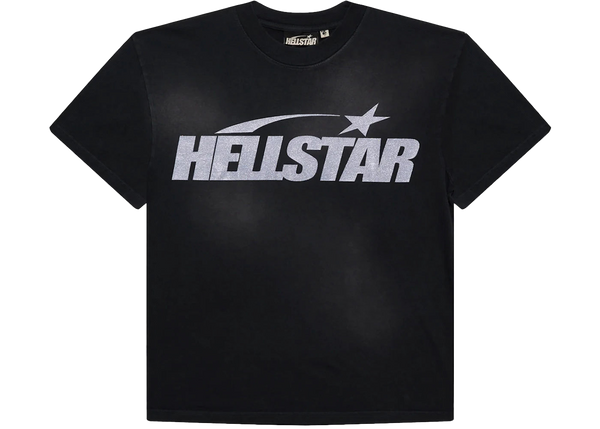 Hellstar Classic Glitter Logo T-shirt Black