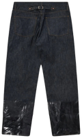 Maison Margiela Lacquered Turn-Up Jeans 'Indigo'