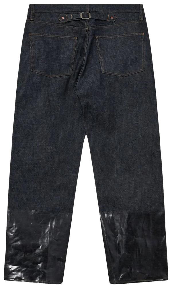 Maison Margiela Lacquered Turn-Up Jeans 'Indigo'