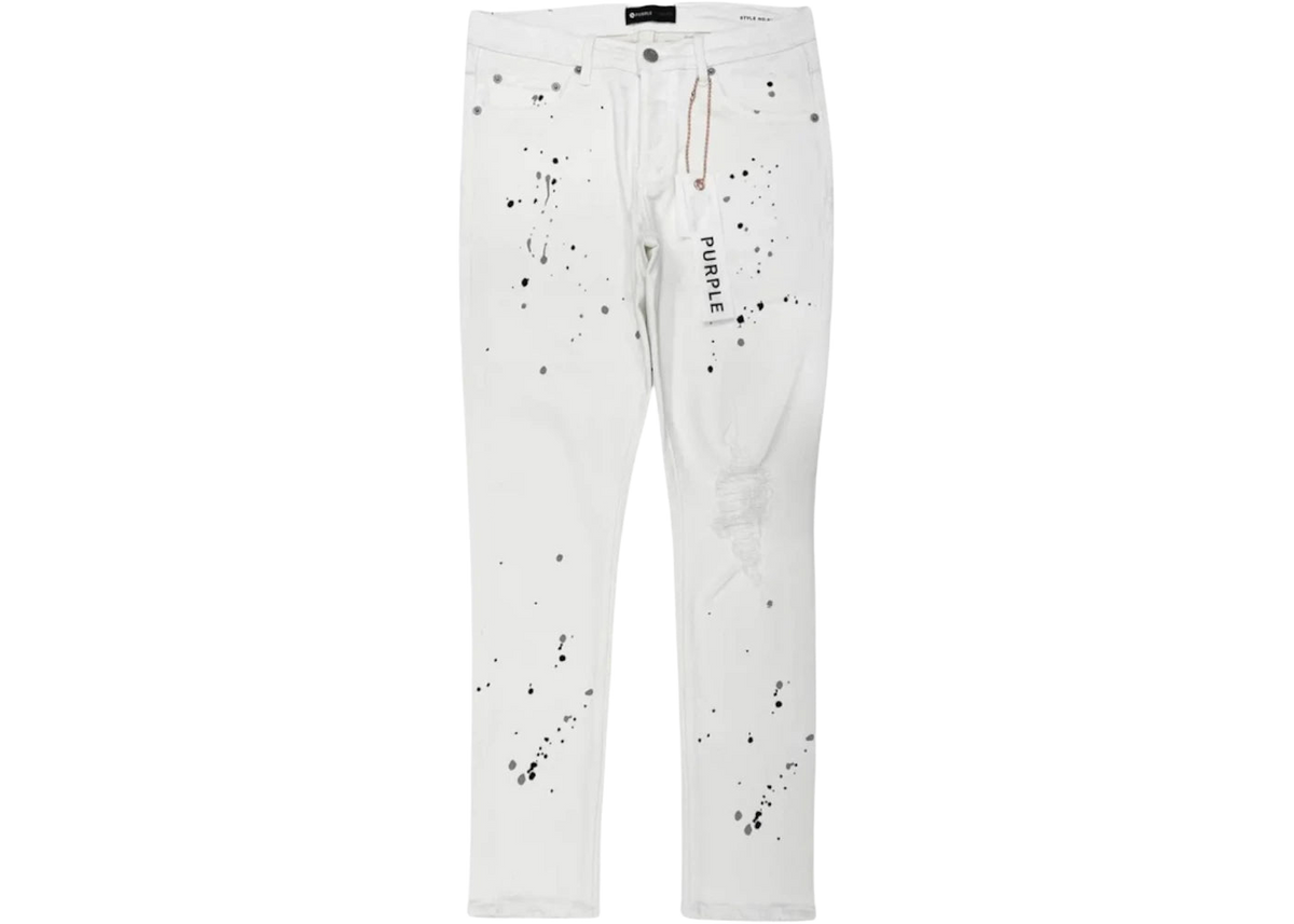 Purple Brand Purple Brand Paint Blowout Denim Pants White