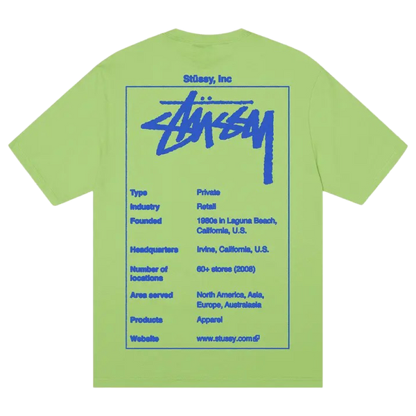 Stussy Wiki Tee Tea