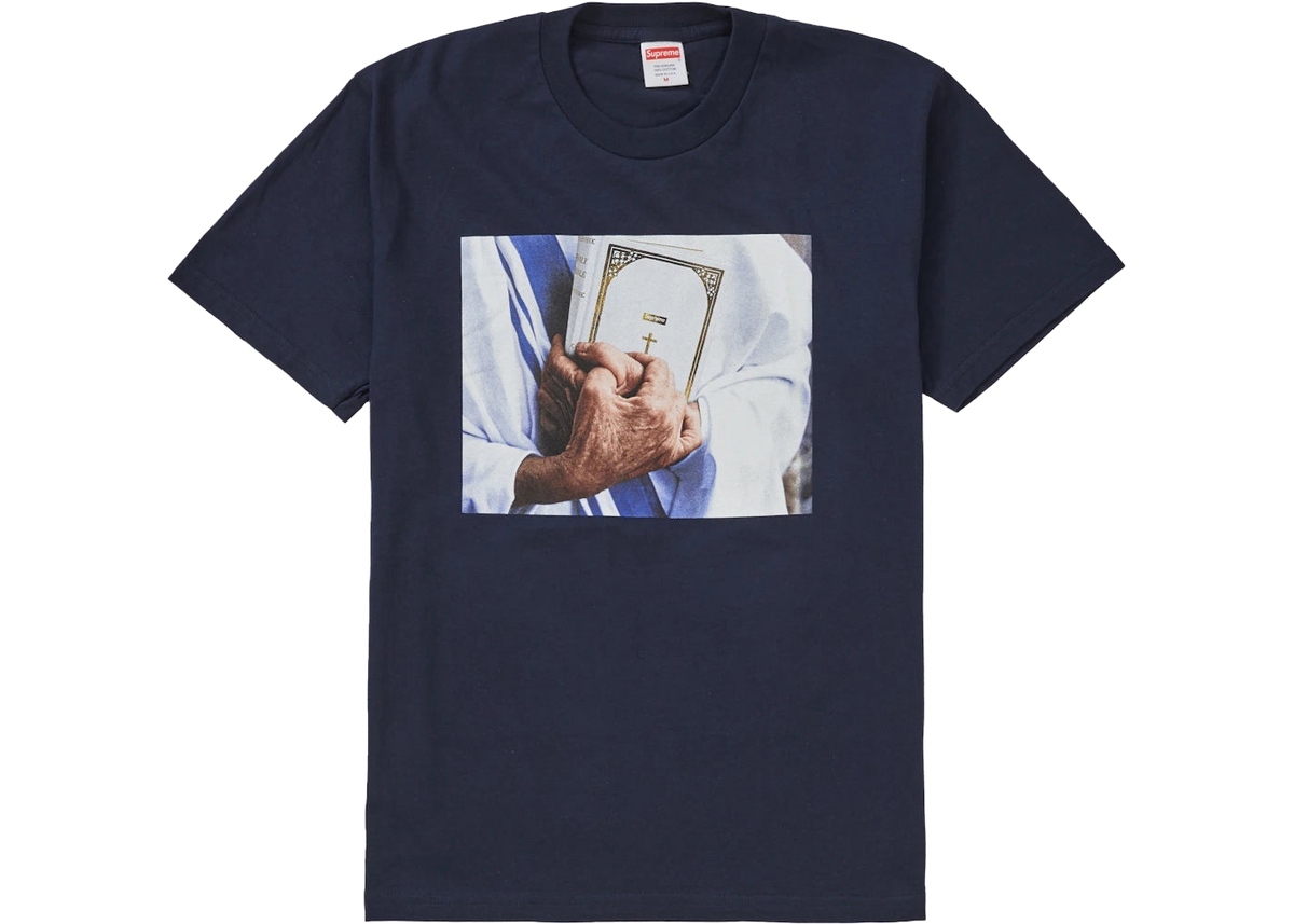 Supreme Bible Tee Navy